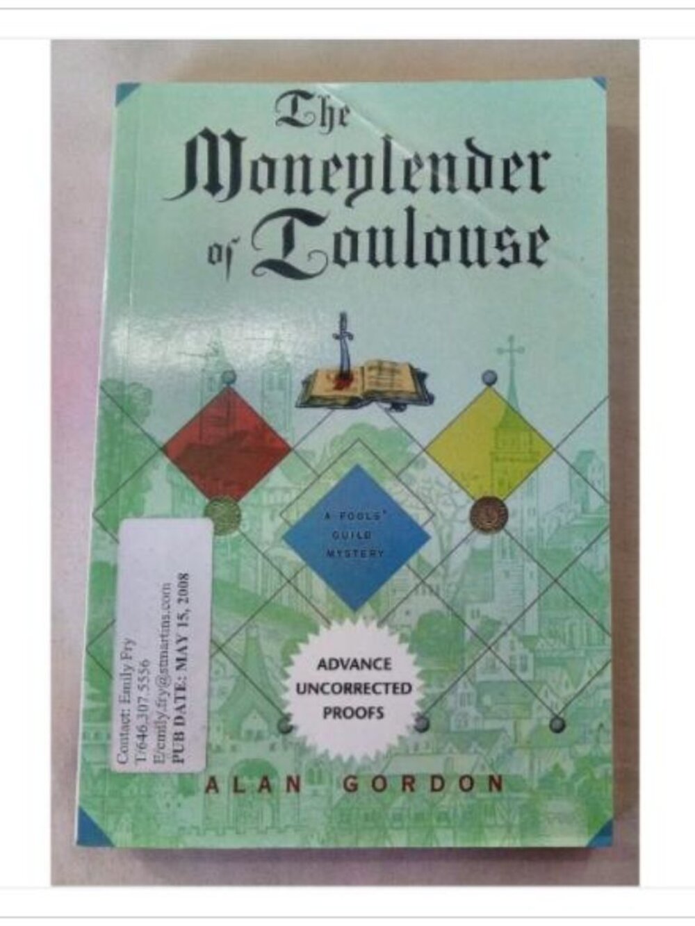 The Moneylender of Toulouse Fools Guild Mystery ARC